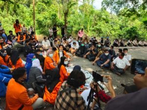 Polres Inhu Tak Mengenal Lelah, Layani Mahasiswa Tolak OmnibusLaw