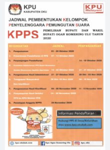 KPU Kabupaten OKU Buka Pendaftaraan KPPS untuk Pemilihan Bupati dan Wakil Bupati Tahun 2020
