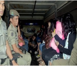 Sejumlah Wanita “BO” Via MiChat Terjaring SatpolPP Kota Pekanbaru