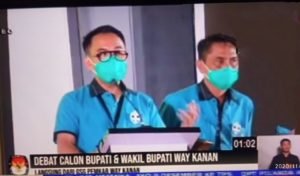 RAS-Ali Rahman Siap Lanjutkan Pembangunan Dalam Debat Calon Bupati & Wakil Bupati Way Kanan 2020