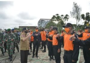 Gubernur Riau Memimpin Apel Kesiapan Menghadapi Bencana Alam di Wilayah Provinsi Riau