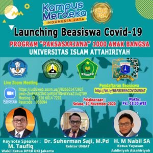 Universitas Athariyah Launching Beasiswa Covid-19
