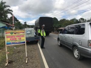 Kapolres Tapsel Melaksanakan Operasi Yustisi di Angkola Timur, 108 Teguran