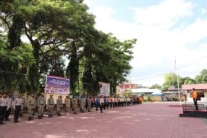 Antisipasi Kontinjensi Bencana Alam, Apel Gelar Pasukan Dilaksanakan di Polres Bantaeng