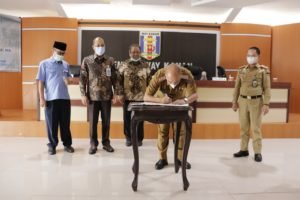 PJS Bupati Way Kanan, Menandatangani Nota Kesepakatan Kerjasama dengan BNI