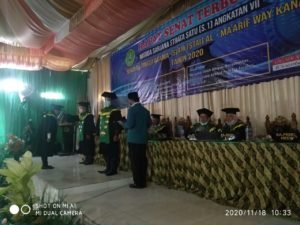 Acara Wisudawati Program Studi di Gedung Serbaguna STAI Al Maa’arip Jl. Vetran Bhakti Negara