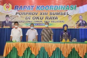 Rapat Teknis Persiapan PORPROV Sumatera Selatan ke-XIII Tahun 2021