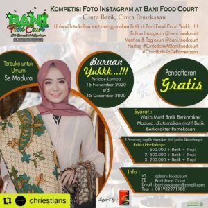 Meriahkan Hari Jadi Pamekasan Ke 490, Bani Food Court Gelar Lomba Foto Batik