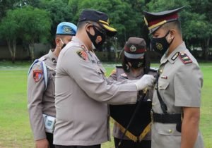 Gelar Serah Terima Jabatan Wakapolres dan Kasat, Kapolres Way Kanan: Anggota Jangan Ragu Dalam Bertindak