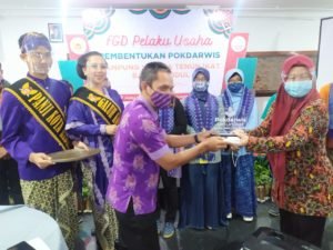 Disbudparpora Kota Kediri Bentuk Pokdarwis Kampung Wisata Tenun Ikat Bandar Kidur