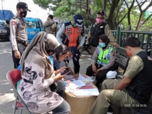 200 Masyarakat Tertangkap Tidak Menggunakan Masker