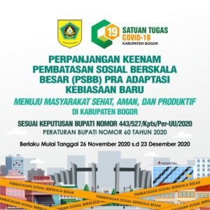 Kabupaten Bogor Kembali Perpanjang PSBB Pra AKB untuk Kali ke Enam