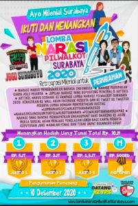 Bersama Ciptakan Pilwali Surabaya, Sebuah Komunitas Jogo Suroboyo Dot Com Gelar Lomba Narasi Pilkada Damai