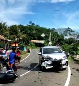 Nahas!!.. Dua Bocah Pengendara Sepeda Motor Tewas, Tabrak Minibus di Bayah Lebak