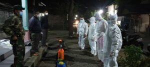 Cegah Penyebaran Covid-19 di Bondowoso, Kodim 0822 Semprotkan Disinfektan Serentak