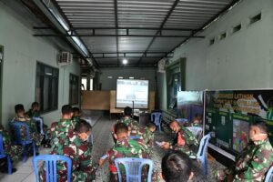 Seluruh Prajurit Kodim 0822 Bondowoso Ikuti Sosialisasi Aplikasi SILACAK