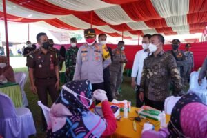 Momentum HUT RI, Polres Batang Gelar Vaksinasi Merdeka Candi