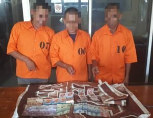 Bermain Judi Song Diareal Kebun Sawit, 3 Orang Pelaku Diamankan Polsek Tapung