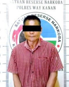 Sudah Lanjut Usia, Seorang Kakek Diamankan Satuan Polres Way Kanan Nekat Edarkan Narkoba