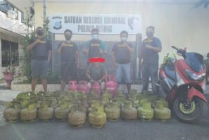 Team Resmob Polres Bitung Ringkus Pelaku Pencuri Tabung Elpiji