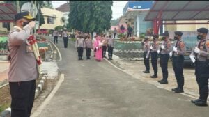 Secara Sederhana, Polres Tanggamus Gelar Pisah Sambut Kapolres
