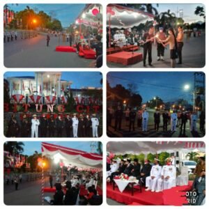Kapolres Bitung AKBP Indrapramana Pimpin Upacara Taptu