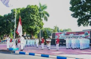 Upacara Peringatan HUT RI ke-76 di Bondowoso Sesuai dengan Prokes