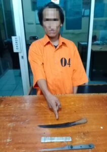 Meresahkan, Pelaku Pengancaman Diamankan Polsek Tapung Setelah Diamankan Warga