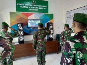 Detik-Detik Proklamasi, Babinsa Jajaran Kodim 0822 Bondowoso Upacara Secara Virtual