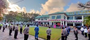 Pisah Sambut Kapolres Bitung Berlangsung Haru