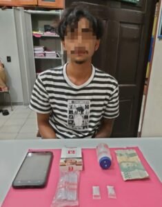 Resnarkoba Polres Kampar Kembali Tangkap Pengedar Shabu di Desa Sungai Lipai Gn. Sahilan