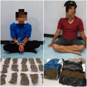 Dirnarkoba Polda Papua Barat Berhasil Menangkap 4 Tersangaka Kasus Narkoba Jenis Ganja
