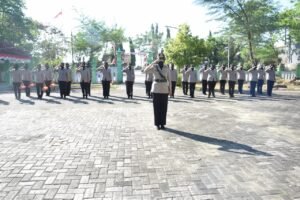 Jelang Hari Jadi Polwan ke-73, Polwan Polres Pamekasan Melaksanakan Upacara Ziarah Tabur Bunga di TMP