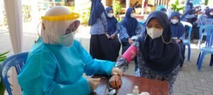 Kodim 0822 Bondowoso Suntik Serbuan Vaksinasi Sebanyak 222 Santri