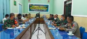 Dandim 0822 Bondowoso Pimpin Rapat Koordinasi Penanganan Covid-19