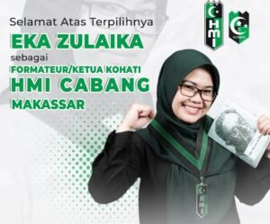 Terpilih Jadi Ketum KOHATI HMI Cab. Makassar: Eka Zulaika Dapat Support dari Ketum HMI Cabang