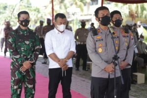 Kapolda Jatim Lakukan Pengecekan Vaksinasi di Gedung Sasana Praja Ponorogo