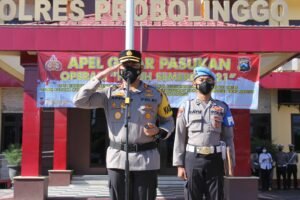 Empat Poin Sasaran Utama, Kapolres Probolinggo Pimpin Apel Gelar Pasukan Operasi Patuh Semeru 2021