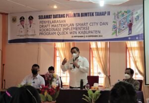 Bimtek II Penyelarasan Master Plan Smart City, Bupati Eddy Berutu Ingin Dairi Manfaatkan Teknologi