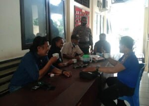 Terima kedatangan Wartawan, Polsek Aertembaga Jalin Silaturahmi