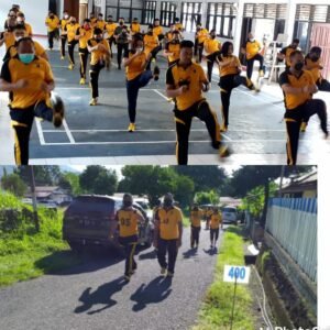 Polres Bitung Gelar Tes Kesamaptaan Jasmani dan Beladiri