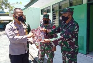 Pererat Silaturahmi, Kapolres Bitung Sempatkan Diri Kunjungi Koramil 1310-02/Lembeh