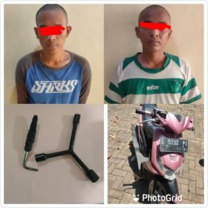 Unit Reskeim Polsek Pabean Cantikan Berhasil Meringkus Dua Pelaku Curanmor