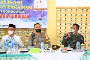 Sosialisasi Percepatan Vaksinasi, Ini Pesan Dandim 0822 Bondowoso