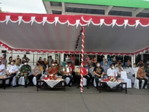 Kapolres Bitung Hadiri Penutupan Tempat Isolasi Apung Terpusat KM. Tatamailau Kota Bitung dan Kabupaten Minahasa Utara