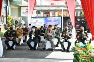 Forkopimda Bondowoso Ikuti Upacara Virtual HUT TNI ke-76