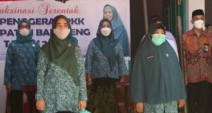 PKK Bantaeng Ikuti Gelaran Vaksinasi Serentak se-Sulsel