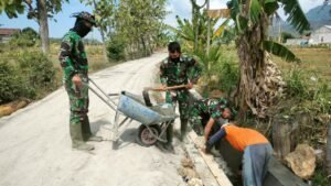 Desa Trembes Semakin Maju Berkat TMMD Reg -112