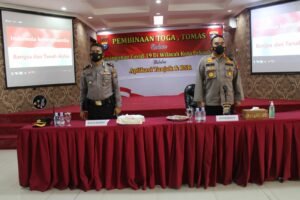 Kapolresta Pimpin Pembinaan Penanganan Covid-19 Melalui Aplikasi Tanjak dan BSR