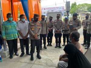 Wakapolda Lampung Tinjau Vaksinasi di Way Kanan